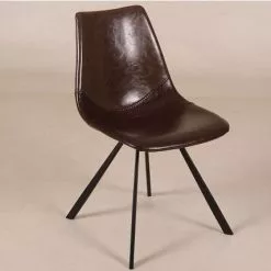 Industrial Tuoli Alicia Tummanruskea