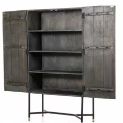 Harmaa Kaappi Kuviopaneeli Isa Gr 95648 12 Harmaa Kaappi Kuviopaneeli Isa Gr 95648 -Kaappi | Vitriinikaappi Ale harmaa puukaappi kuvioidut ovet isa 90cm open2