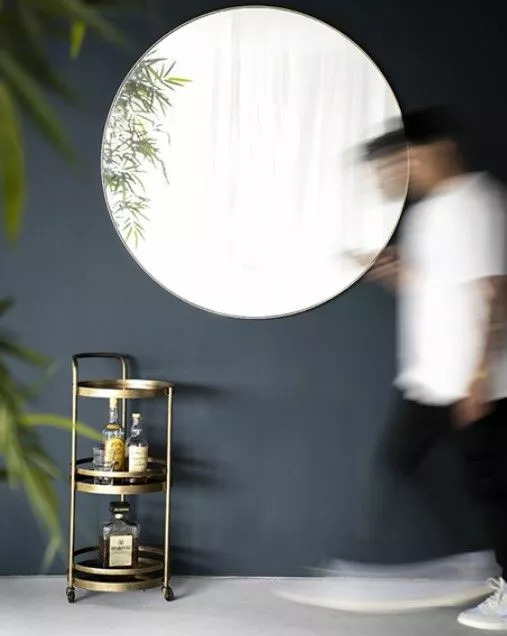 ISO Pyöreä Peili Immense Gold 120 Cm 4 ISO Pyöreä Peili Immense Gold 120 Cm - Image 2