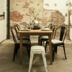 Metallinen Tuoli Revival 749631 -Kaappi | Vitriinikaappi Ale metallinen tuoli revival industrial aada sisustus musta kierr tysnahkaa 4