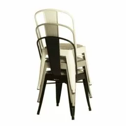 Metallinen Tuoli Revival 749631 -Kaappi | Vitriinikaappi Ale metallinen tuoli revival industrial aada sisustus musta kierr tysnahkaa 5