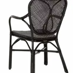 Musta Rottinkituoli Torino -Kaappi | Vitriinikaappi Ale musta klassikko rottinkituoli torino takaa