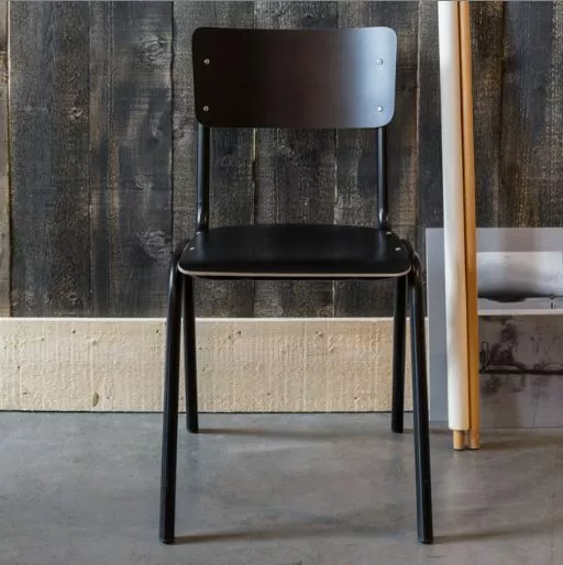 Musta School Tuoli 4 Musta School Tuoli - Image 2