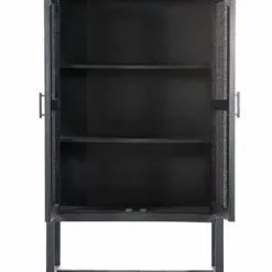 Musta Kaappi Rottinkiovilla Vic 95639 9 Musta Kaappi Rottinkiovilla Vic 95639 -Kaappi | Vitriinikaappi Ale rottinkiovinen kaappi rottinkiovilla musta kaappi kapea kaappi by boo