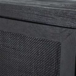 Musta Kaappi Rottinkiovilla Vic 95639 12 Musta Kaappi Rottinkiovilla Vic 95639 -Kaappi | Vitriinikaappi Ale rottinkiovinen kaappi rottinkiovilla musta kaappi kapea kaappi vic lk2