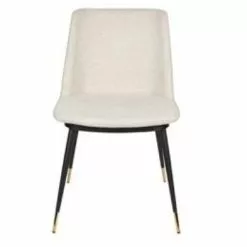 Ruokapöydäntuoli Lionel Beige -Kaappi | Vitriinikaappi Ale tyylikas vaalea ruokapoydantuoli lionel edesta