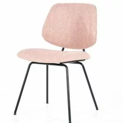 Ruokapöydän Tuoli Lynn Lg 13 Ruokapöydän Tuoli Lynn Lg -Kaappi | Vitriinikaappi Ale vaaleanpunainen metallirunkoinen ruokapoydantuoli lynn