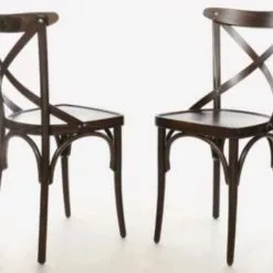 Musta X-Cross Ruokapöydäntuoli